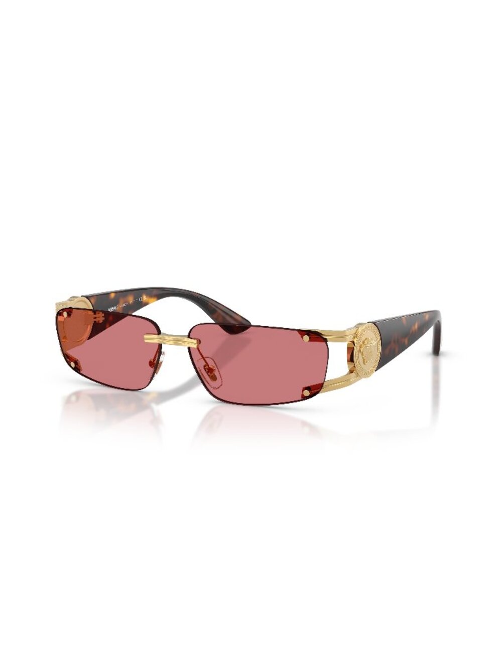 New Versace Men's Sunglasses Gold Metal Frame VE2291 100275 59